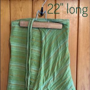 linen wrap skirt